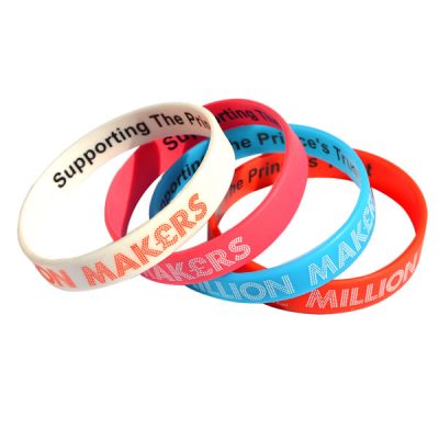 Custom Printed Branded Silicone Bracelets
