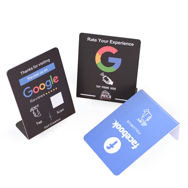 Contactless NFC Tap Sign for Google Reviews