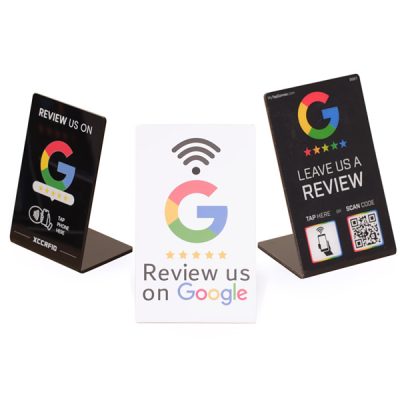 NFC Tap to Review Stand for Business
