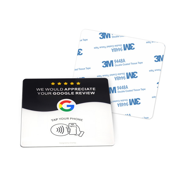 Tap to Review Programmable NFC Plate for Small Business