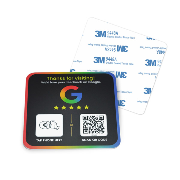 Rewritable NFC Review plate Boost Your Google Rating Fast