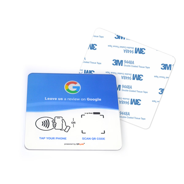 Tap to Review Programmable NFC Plate for Small Business