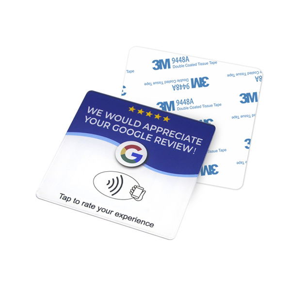 Tap to Review Programmable NFC Plate for Small Business