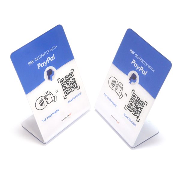 Custom NFC QR Code Table Display Stand