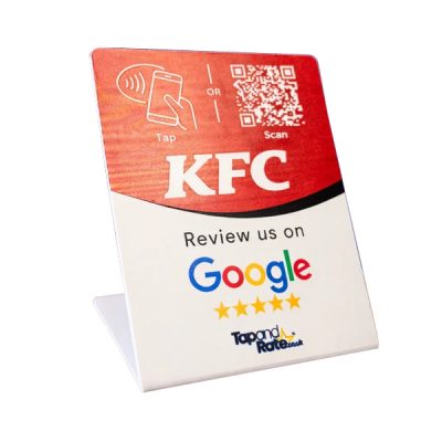 Restaurant NFC Menu Stand with QR Code