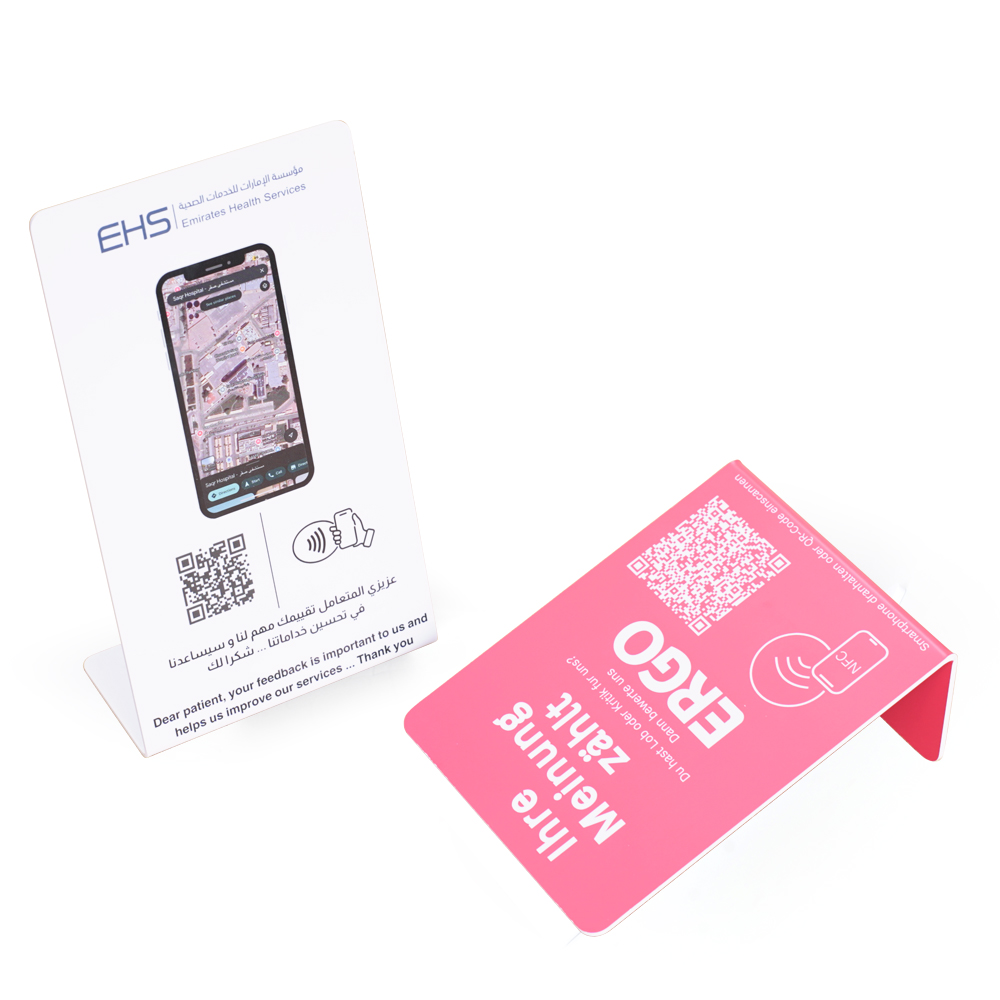 Restaurant NFC Menu Stand with QR Code