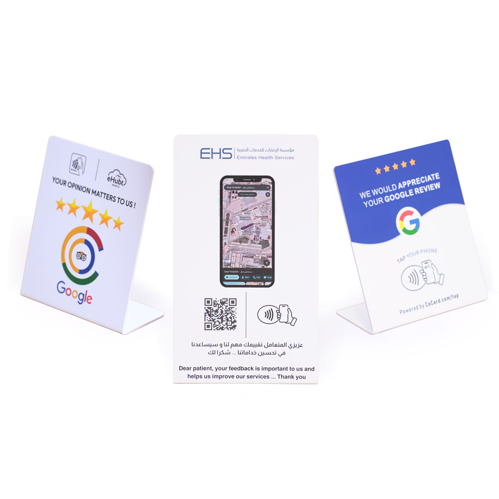 Programmable NFC QR Code Stand