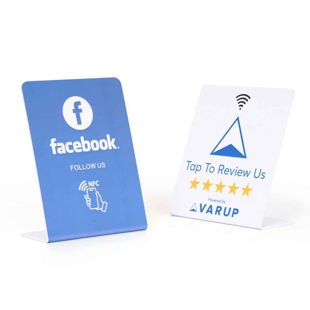 Custom NFC QR Code Table Display Stand