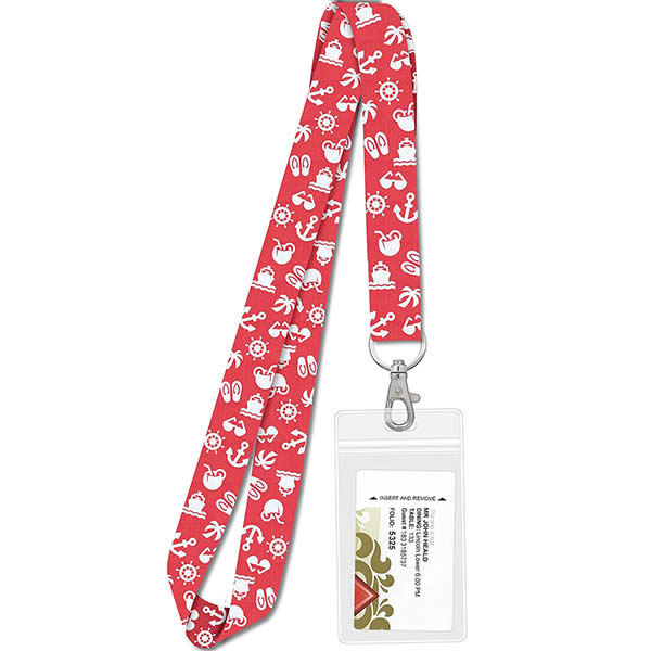 Custom Lanyards with ID Holder, Bulk Staff Work Lanyard & Neck ID Holder