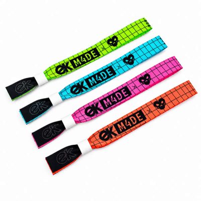 Festival Wristbands, Custom Fabric Lanyard Woven Wristbands for Events