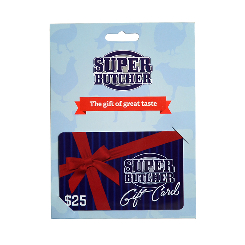 Custom Hang Hole Display Card with PVC Gift Card Set