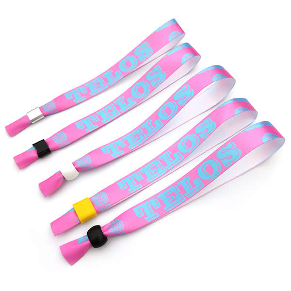 Festival Wristbands, Custom Fabric Lanyard Woven Wristbands for Events