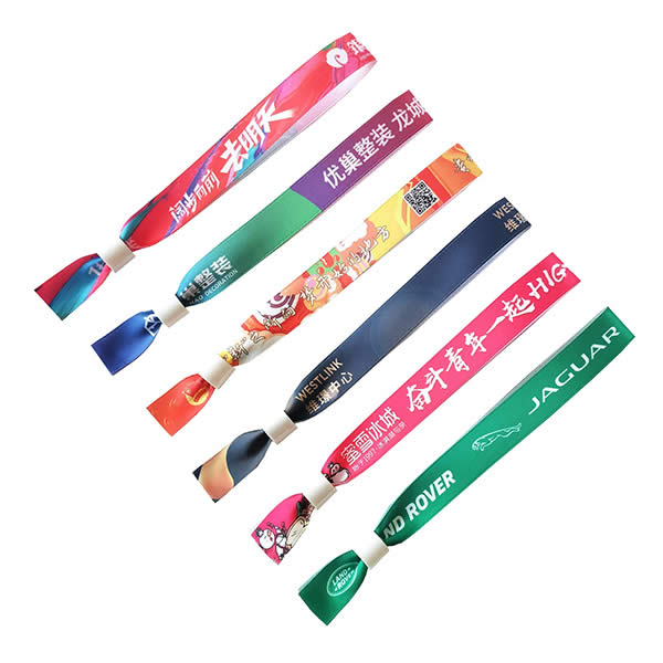 Festival Wristbands, Custom Fabric Lanyard Woven Wristbands for Events