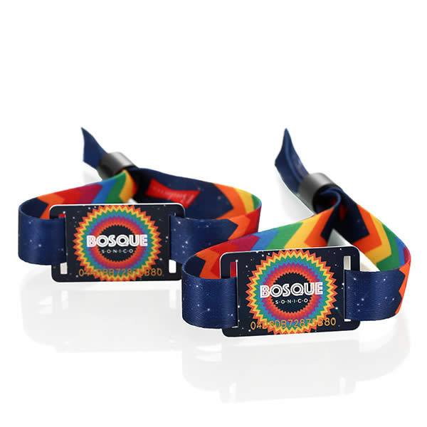 NFC Fabric Wristbands Custom NFC Tag Bracelets for Events & Festivals