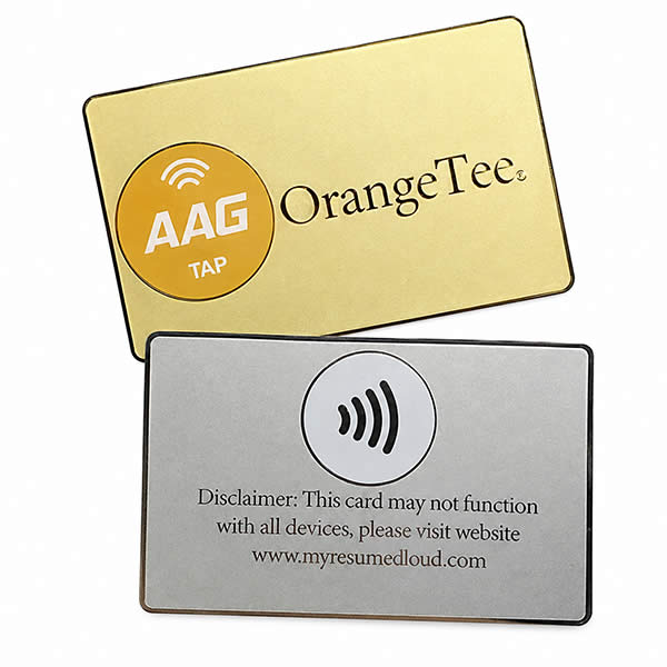 Metal NFC Cards Tap-to-Share Metal RFID Smart Business Cards