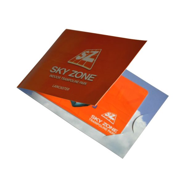 Custom Printed PVC Gift Card & Paper Card Sleeve Combo Set