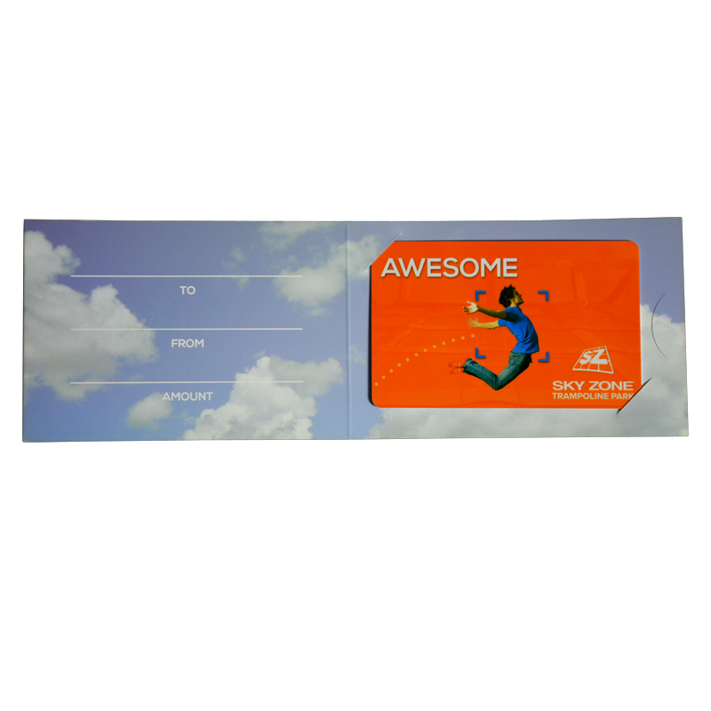 Custom Printed PVC Gift Card & Paper Card Sleeve Combo Set