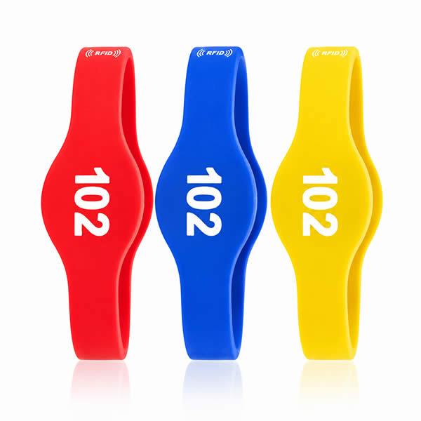 RFID Chip Bracelet, Dual Frequency Programmable Mifare Wristband for Access Control