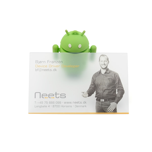 Frosted Clear Plastic Business Card Custom Print