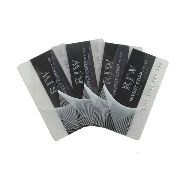 Transparent PVC Name Card Custom Logo Printing