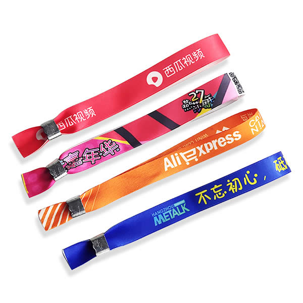Festival Wristbands, Custom Fabric Lanyard Woven Wristbands for Events